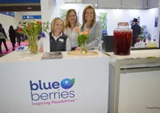 The US BlueBerries Council team Amanda J. Griffin, Alicia Alder and Renate Dalton were very busy from the first day.
